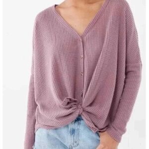 Urban Outfitters Out From Under Dusty Pink Ribbed Knit Cardigan Women’s Medium